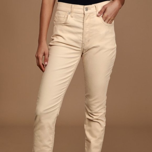 3️⃣9️⃣Free People Velvet Skinny Ivory - Picture 5 of 9